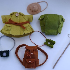 Safari Costume sewing  Pattern – toy animal clothing - felt craft project - PDF