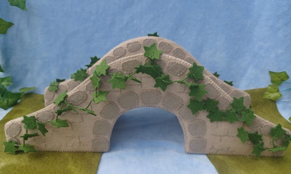 Felt Bridge pattern - PDF - hand  sewing - waldorf felt craft - toy making project
