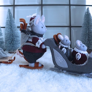Patronen winters tafereel - Waldorf Craft - Winterdecor - met de hand naaien (pdf-patroon) - speelgoedset