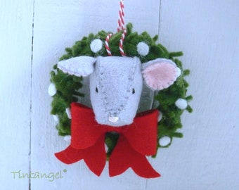 ChristMouse Wreath - PDF pattern - instant download