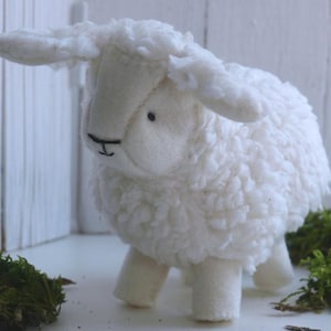Sammy the Sheep Sewing Pattern – Felt Waldorf Craft (PDF Pattern)