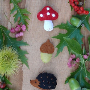 Autumn Garland - PDF felt  pattern - instant download