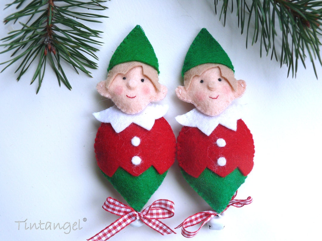 Calendario Dell'Avvento Feltro Fai Da Te - Albero Di Natale Con Babbo Natale - Foto 4