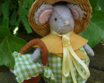 The Mouse will visit a friend - PDF pattern - Instant download