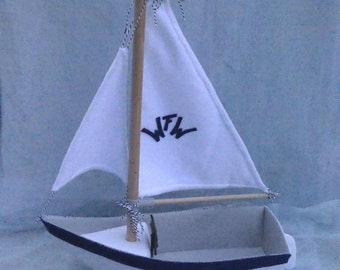 Sailing Boat  felt pattern - PDF download - hand sewing - play set for Toy animals