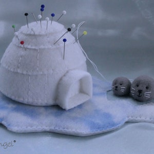 Iglu Nadelkissen - PDF Anleitung zum Filzen - sofort download
