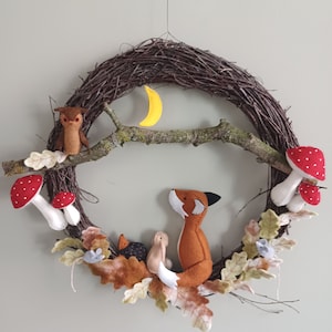 Autumn Moon - PDF felt pattern - instant download