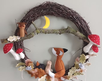 Autumn Moon - PDF felt pattern - instant download