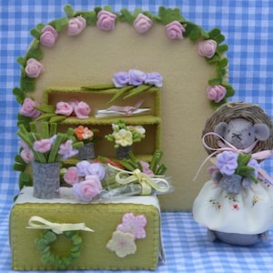 Blumenladen Schnittmuster - PDF - Filz Bastelprojekt - Spielzeugladen machen