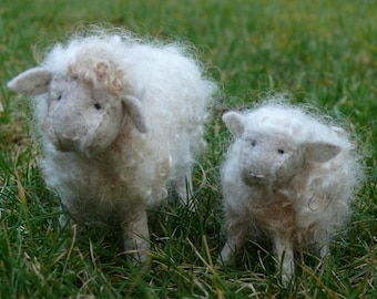 Patrón de costura de oveja lanuda - PDF costura a mano - Manualidades Waldorf - Decoración de primavera
