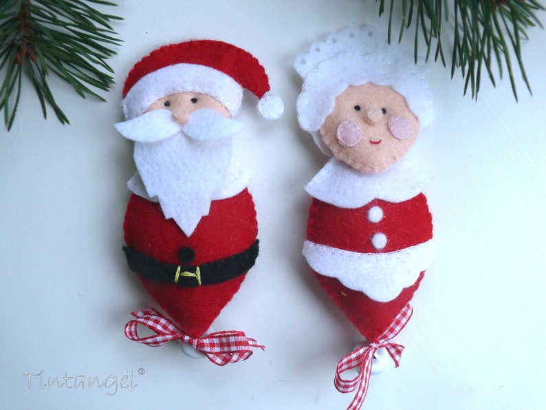 Mr. & Mrs. Santa Claus  PDF pattern  Instant download image 0