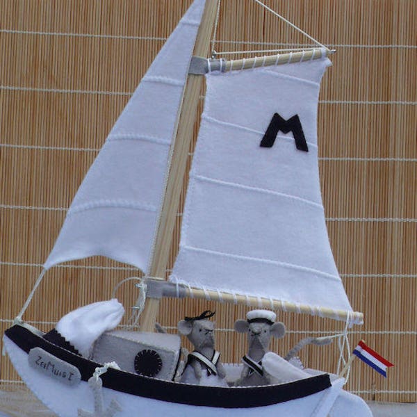 Combi deal - Sailing boat, Mice large and small and Dingy - three PFD patterns - instand download