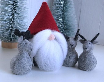 Santa and his Reindeer sewing pattern  - PDF - Christmas decor - Instant download