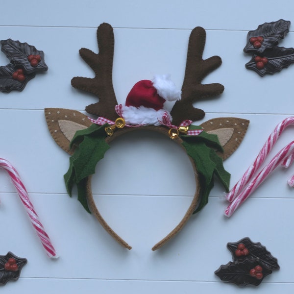 Christmas Diadem - PDF felt sewing pattern - instant download