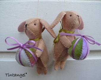 Duffy and Diffy, Easter Bunnies - PDF pattern - instant download