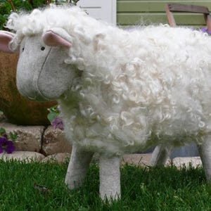 Garden Sheep - pdf sewing pattern - waldorf craft project - gift making