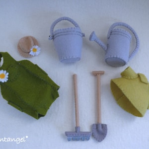 Dress to Impress - Gardener - PDF felt  pattern - Instant download - No animal pattern included