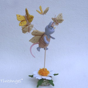 Butterfly-Mouse - PDF felt  pattern - Instant download