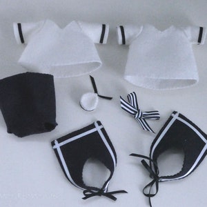 Dress to Impress - Sailor clothing - PDF felt pattern - Instant download - No animal pattern included