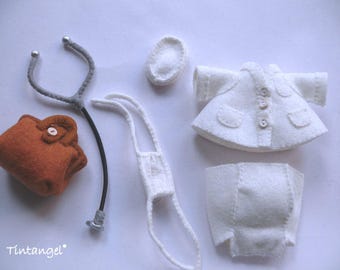 Dress to Impress - Physician Costume - PDF felt  pattern - Instant download - No animal pattern included