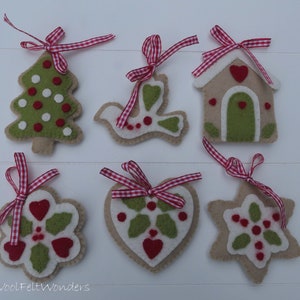 Christmas Tree Ornaments - PDF Felt Pattern - Instant Download - Etsy