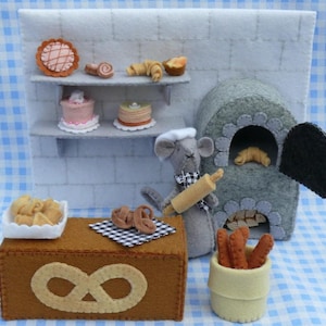 Patrón de costura para panadería - PDF - Proyecto de fieltro - Descarga instantánea