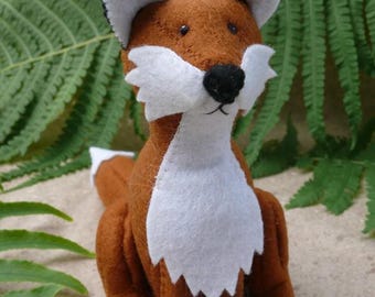 Felt fox pattern - PDF pattern - nature education - waldorf craft project