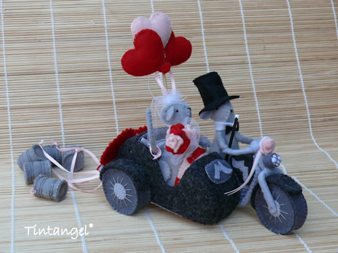 Motorcycle With Sidecar PDF Felt Pattern Instant Download Etsy UK