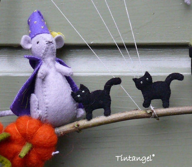 Mice Halloween PDF felt pattern Instant download Etsy