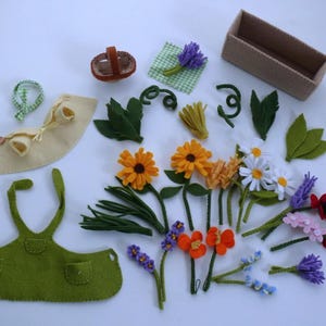 Naaipatroon vilten tuindamekleding - speelgoeddierendressing - viltproject - pdf-download