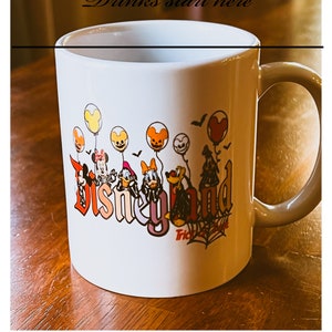 Disney Mickey House n Friends Halloween Coffee Mug | Mickey, Donald, Goofy, Mini Mouse Coffee Mug | 15oz Coffee Mug