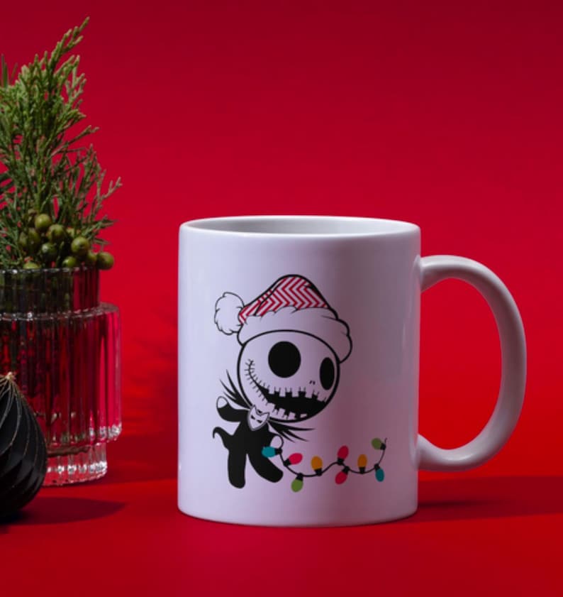 NBC Jack kaffemugg | 450 g mugg | Nightmare Before Christmas | Julkaffemugg 450 g | Personlig mugg bild 1