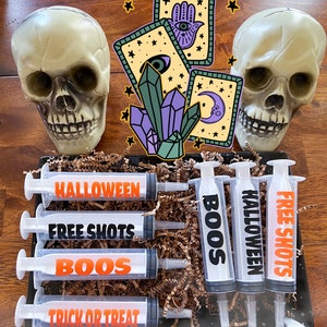 Halloween Party Jello Shot Syringes | 2 oz Syringe | Halloween Boos | Adult Trick or Treat | Halloween Adult Parties