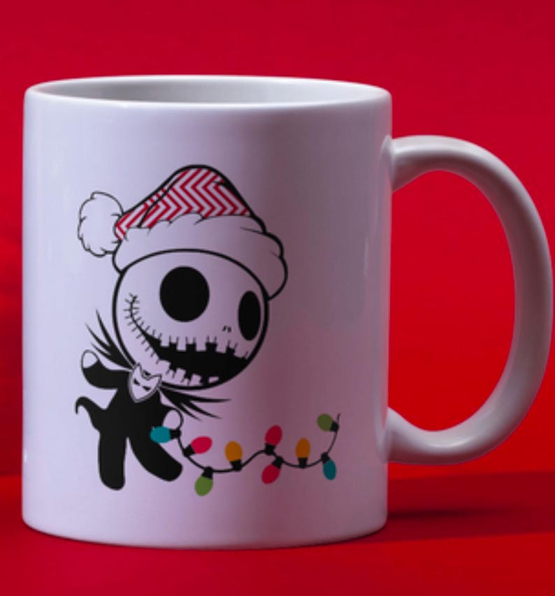 NBC Jack kaffemugg | 450 g mugg | Nightmare Before Christmas | Julkaffemugg 450 g | Personlig mugg bild 2