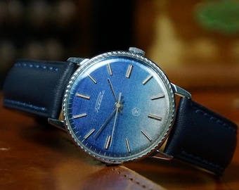 Vintage Raketa Men's Watch USSR, Mechanical Wristwatch 1980s