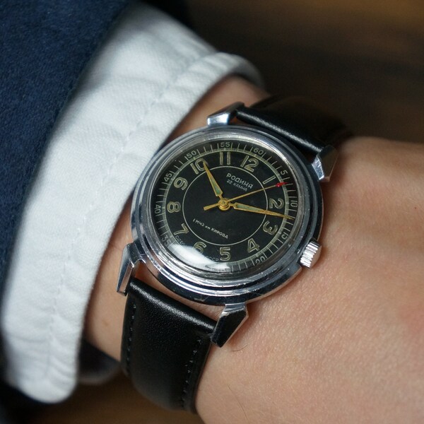 Mens vintage watch, Mens leather watch, Antique watch, Aviator watch, Collectable watch, Men watch, Unique watches, vintage men watch