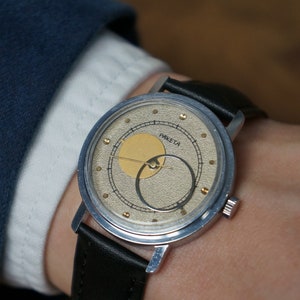 Raketa watch, Watch for men, Vintage wrist watch, Gift for him, Wrist watch men, Men watch vintage, Mens leather watch