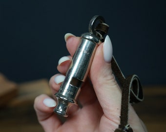Vintage Metal Whistle: English Pub Decor, Militaria
