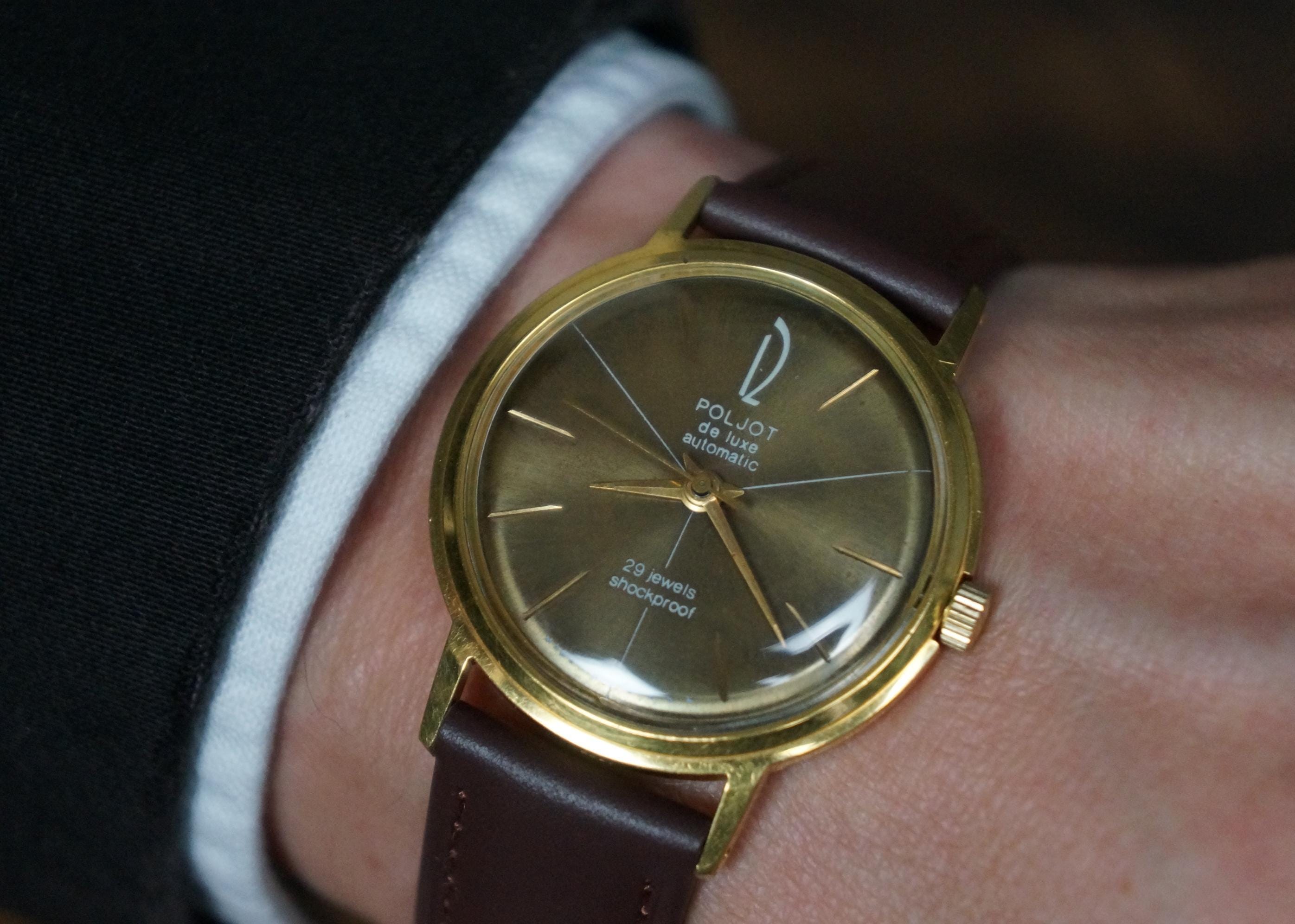 Vintage Poljot De Luxe Automatic Watch, USSR Made, 29 Jewels - Etsy