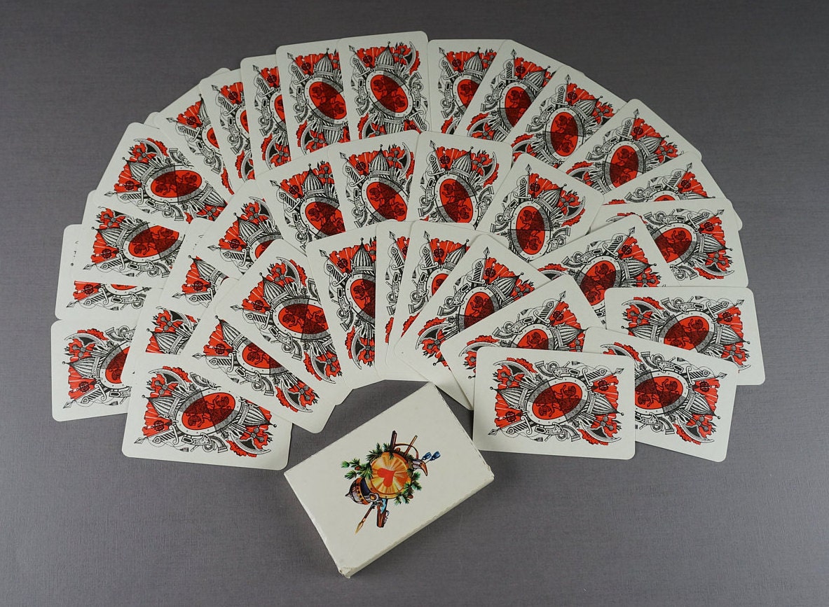 ヴィンテージ ソ連 トランプ：お土産デッキ、36枚入り - Etsy 日本