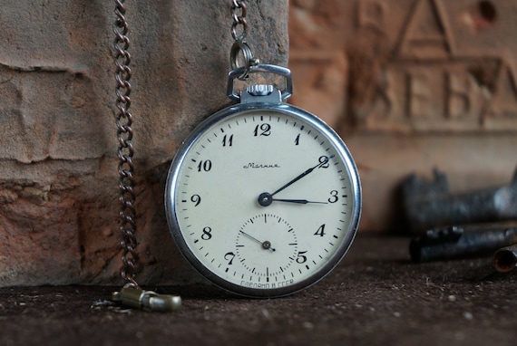 pocket watch, Soviet watch, USSR watch, men's watc