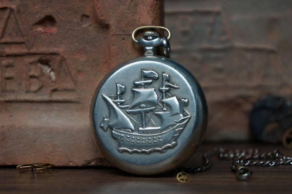 pocket watch, Soviet watch, USSR watch, men's watc
