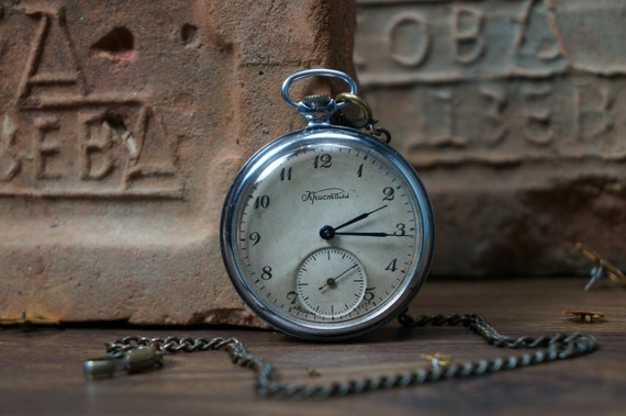 pocket watch, Soviet watch, USSR watch, men's watc
