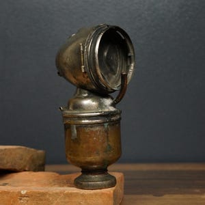 old bicycle light, vintage bike light, collectible light, decorative light, cool light, bicycle, bike decor, metal light, gift for cyclist