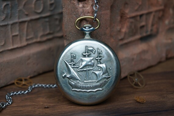 pocket watch, Soviet watch, USSR watch, men's watc