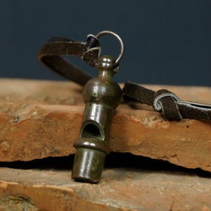 whistle, antique whistle, antique scroll, English whistle, vintage whistle, whistle fire, pub decor, metal whistle, militaria