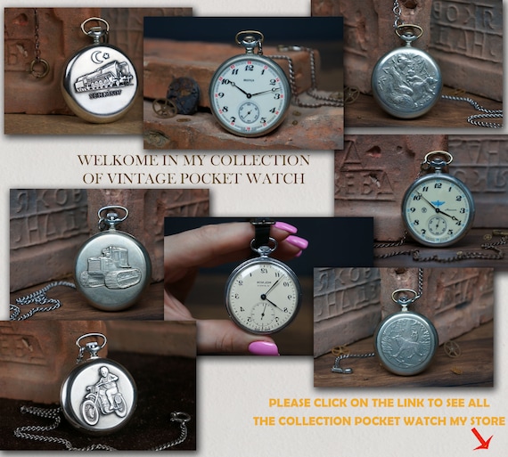 pocket watch, Soviet watch, USSR watch, men's watch, watch pocket, watch,  pocket watch vintage, pocket watch chain, mechanical watch
