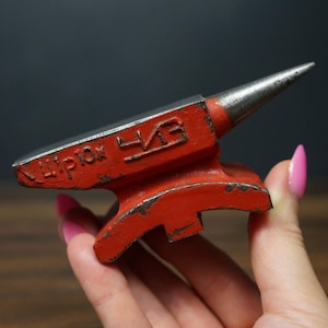 Miniature Metal Anvil: Vintage Jeweler&#39;s Tool, USSR Made
