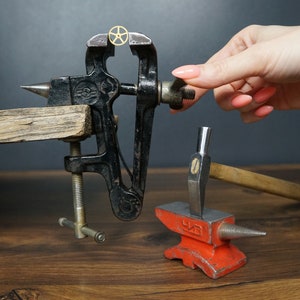 vise, tool vise, antique tool, jeweler&#39;s vise, vintage vise, workshop decor, vintage tool, carpentry, vises USSR, metal  vise, small vise