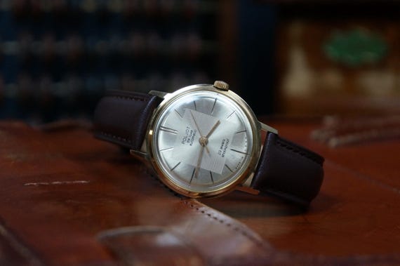 Poljot Deluxe Automatic Watch: 29 Jewels USSR, 19… - image 2